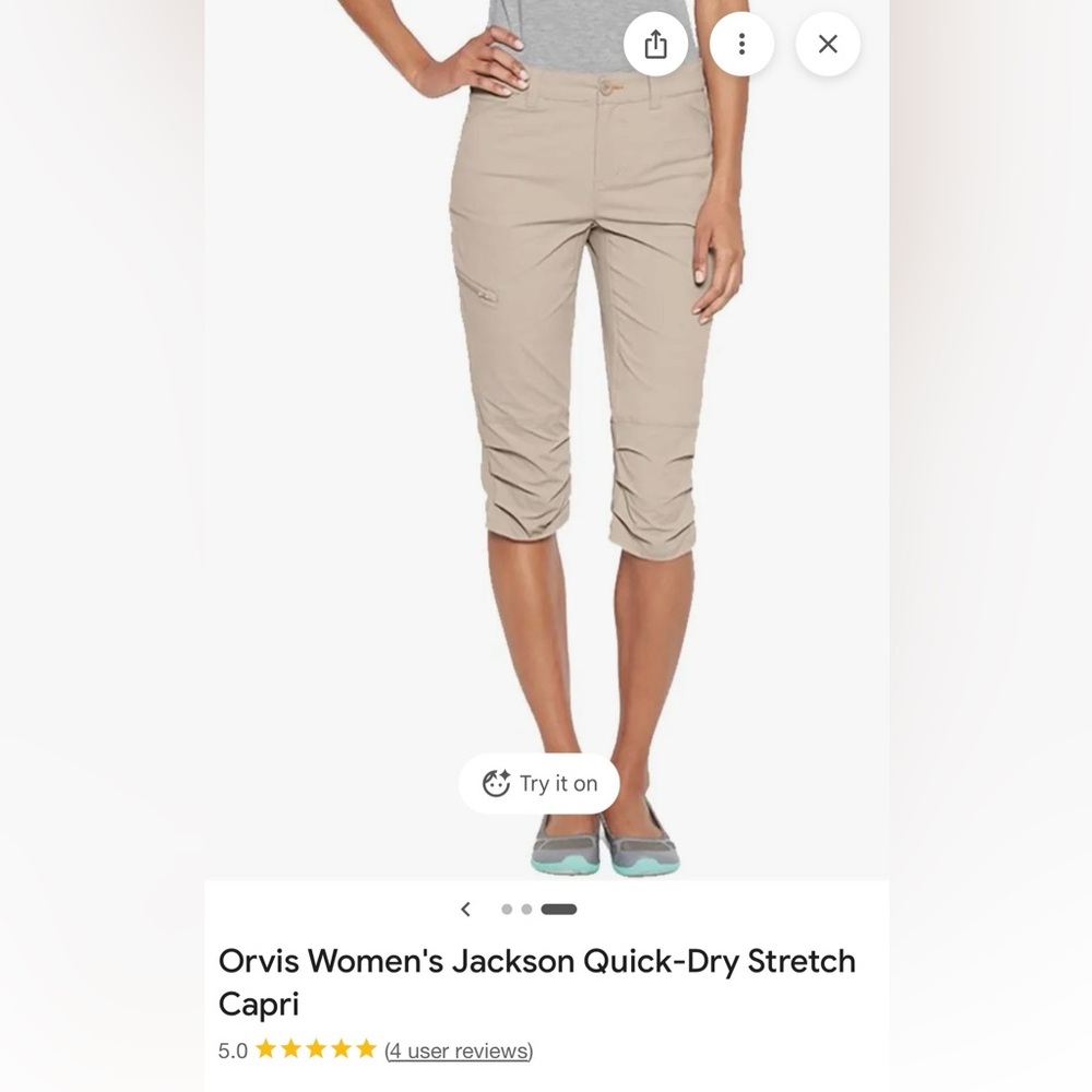 Orvis Black Capri Pants